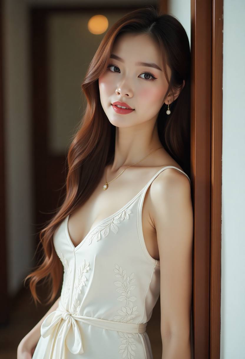 两位多年未见的同学在校园见面